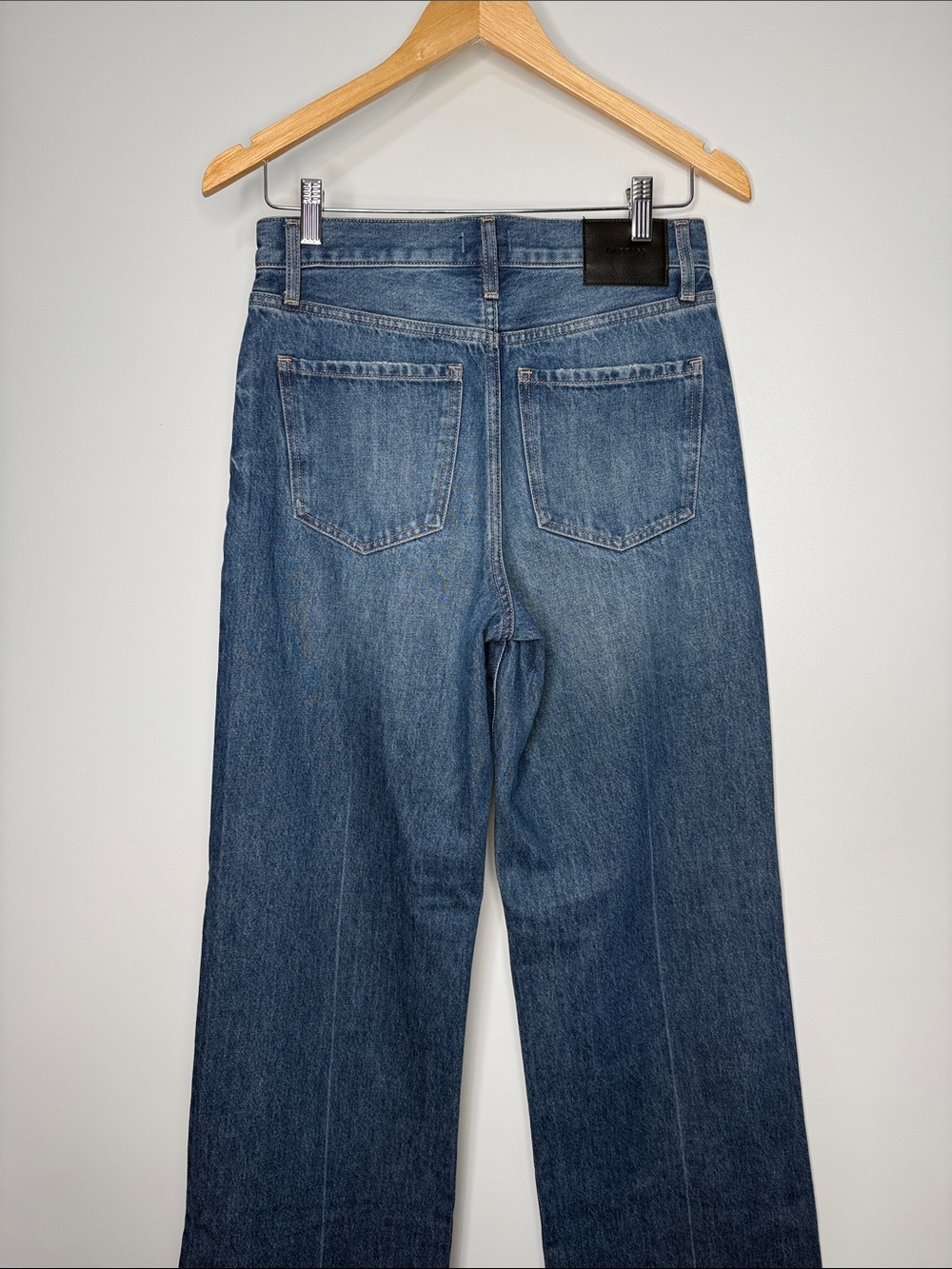 Express Wide Leg High Rise Rigid Jeans 2L - Picture 8 of 11
